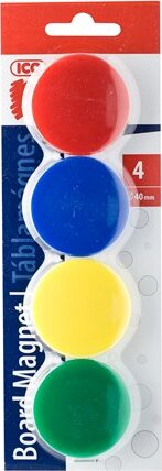 ICO JY-40 40mm Mágneskorong - 4 szín (4 db) ICO JY-40 40mm Mágneskorong - 4 szín (4 db)