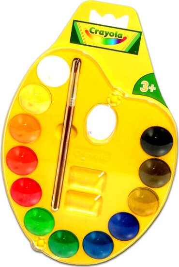 Crayola Palettás vízfesték készlet - 12 szín