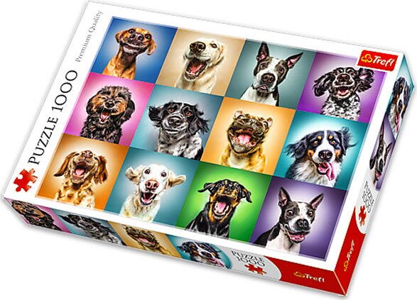 Trefl 10462 puzzle 1000 darabos - vicces kutyák