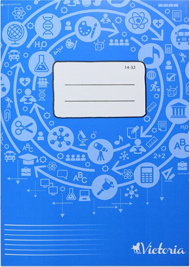 Victoria 32 lapos A5 1. osztályos vonalas füzet - Kék