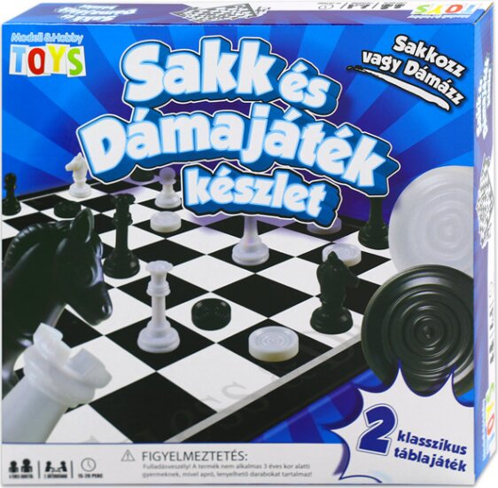Sakk és dámajáték készlet
