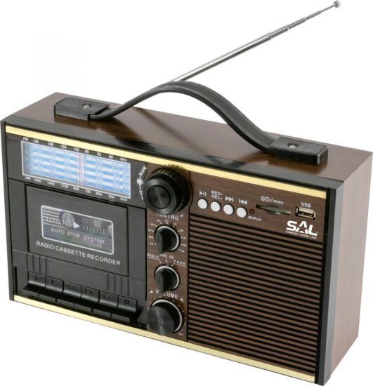 Somogyi RRT 11B Retro kazettás rádió - Barna