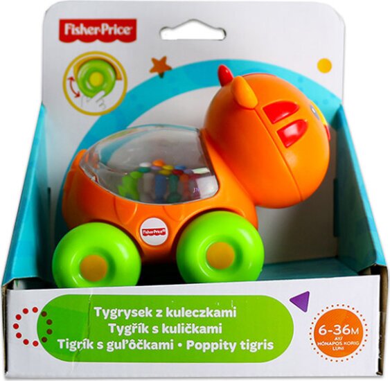 Fisher-Price Poppity guruló csörgő tigris bébijáték