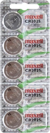 Maxell CR2025 Lítium gombelem (5db/csomag)