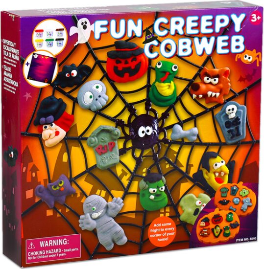 Playgo Toys 8540 6 színű Gyurmakészlet - Szörnyek pókhálóban