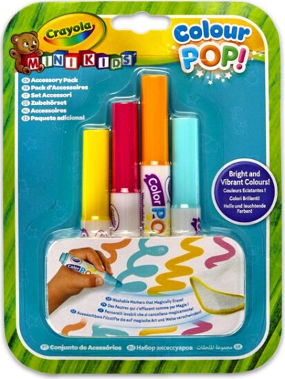 Crayola 81-2007 Colour POP! irka-firka szőnyeg utántöltő filctoll - Vegyes színek (4 db)