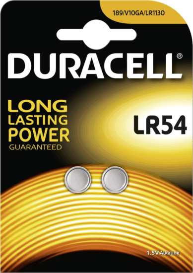 Duracell LR54 Alkaline Gombelem (2 db / csomag) Duracell LR54 Alkaline Gombelem (2 db / csomag)