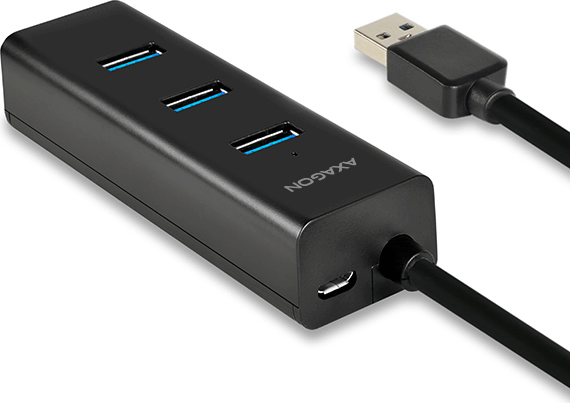 Axagon HUE-S2B USB 3.0 HUB (4 port) Fekete