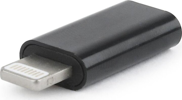 Gembird A-USB-CF8PM-01 Lightning - USB Type-C (Apa - Anya) Adapter Fekete