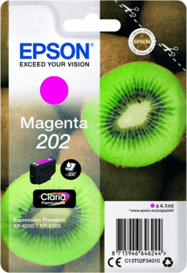 Epson Claria premium 202 Eredeti Tintapatron Magenta