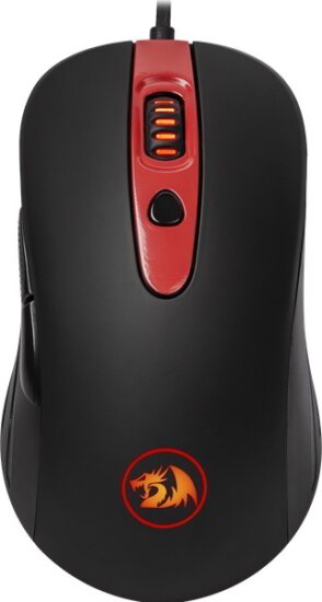 Redragon Gerderus USB Gaming Egér - Fekete/Piros