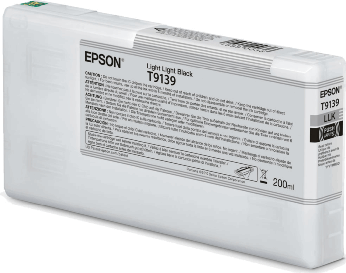 Epson T9139 Eredeti Tintapatron - Világos szürke