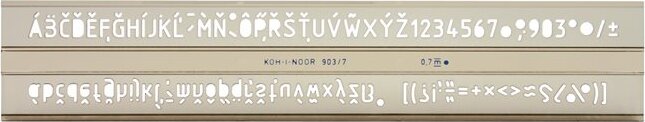 KOH-I-NOOR 7250071000 7mm Betűsablon