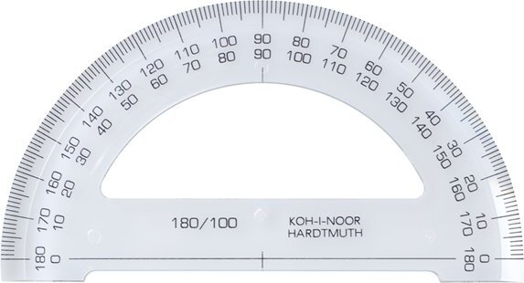 KOH-I-NOOR 180°-os szögmérő