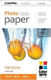 ColorWay PG2301004R 10x15 magasfényű fotópapír (100 db/csomag)