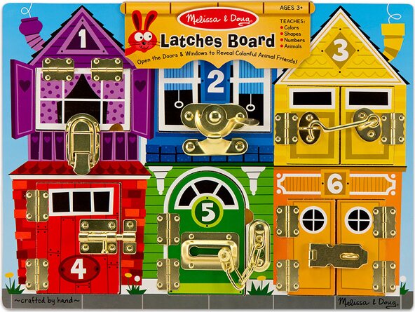 Melissa and Doug 3785 Készségfejlesztő játék - Zárak és reteszek