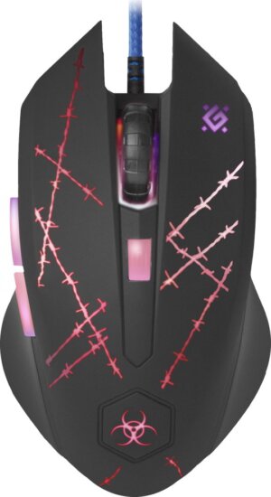 Defender Forced GM-020L USB Gaming Egér - Fekete + Egérpad