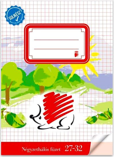 ICO Süni sulikész 32 lapos A5 négyzetrácsos füzet