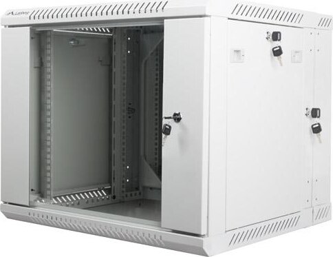 Lanberg 19" Fali rack szekrény 9U 600x600mm - Szürke