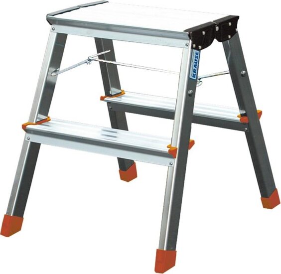 Krause Treppy 130020 2x2 lépcsőfokos alumínium fellépő Krause Treppy 130020 2x2 lépcsőfokos alumínium fellépő