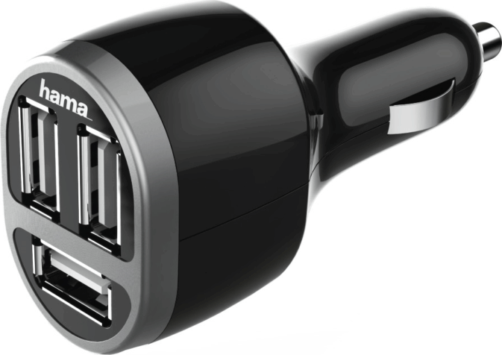 Hama 173603 Autós Tripla USB töltő Fekete
