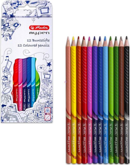 Herlitz háromszögletű színes ceruza - 12 db