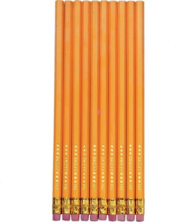 Herlitz 08670606 Hatszögletű "HB" Grafitceruza radírral - 10 db