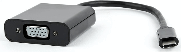 Gembird AB-CM-VGAF-01 USB-C apa > VGA anya Adapter - Fekete Gembird AB-CM-VGAF-01 USB-C apa > VGA anya Adapter - Fekete