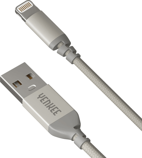 Yenkee YCU 611 SR USB 2.0 apa - Lightning apa iPhone töltőkábel 1m - Ezüst