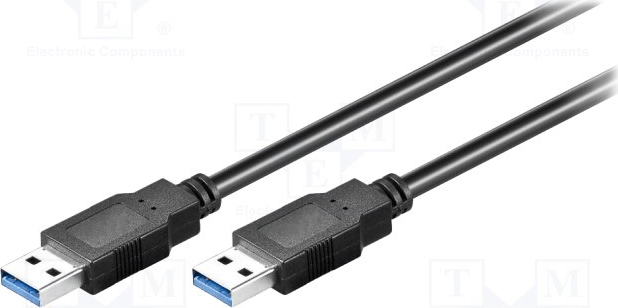 Goobay 93928 USB 3.0-A apa - USB 3.0-A apa Adat- és töltőkábel 1.8 m - Fekete