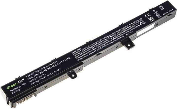 Green Cell AS75 Asus Notebook akkumulátor 2200 mAh