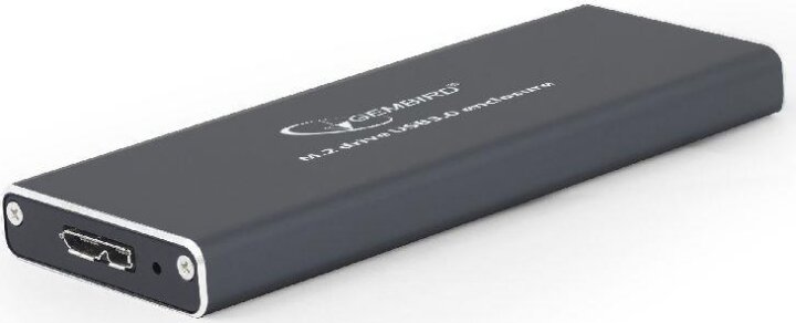 Gembird EE2280-U3C-01 M.2 Micro USB 3.0 Külső HDD ház - Fekete