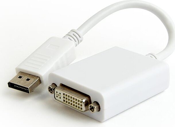 Gembird DisplayPort apa - DVI anya adapter - Fehér Gembird DisplayPort apa - DVI anya adapter - Fehér