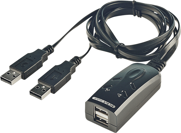 Lindy 32165 USB 2-port KM Switch kábel 1.1m