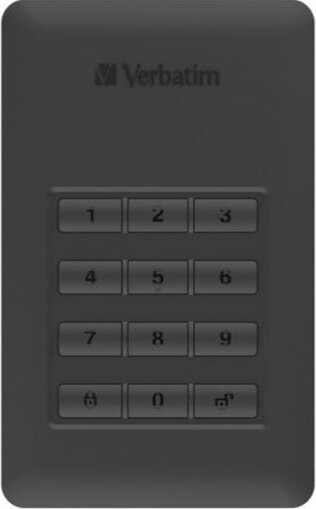 Verbatim 2TB Store & Go G1 Secure Portable USB3.1 Külső HDD - Fekete