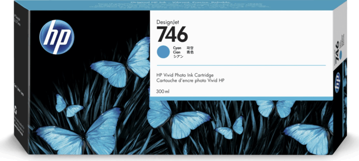 HP 746 Eredeti Tintapatron Cián
