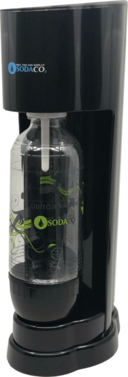 Sodaco R100B Szódagép 1L palackkal és CO2 patronnal - Fekete