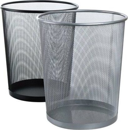 Victoria 18 literes fémhálós hulladékgyűjtő - Ezüst