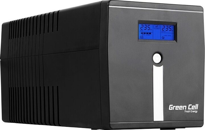 Green Cell UPS08 Microsine 1000VA / 700W Line-Interaktív AVR - LCD kijelzővel Green Cell UPS08 Microsine 1000VA / 700W Line-Interaktív AVR - LCD kijelzővel