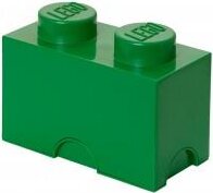 LEGO 40021734 Brick 2 Tároló doboz 2,6L - Sötétzöld