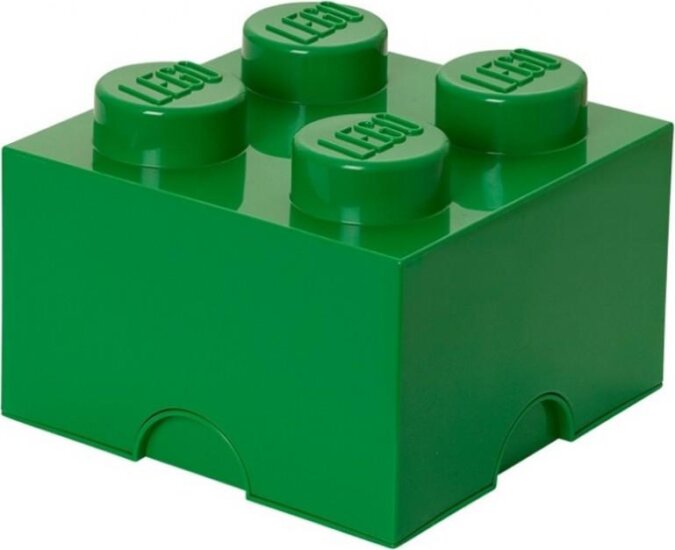 LEGO 40031734 Brick 4 Tároló doboz 5,6L - Sötétzöld