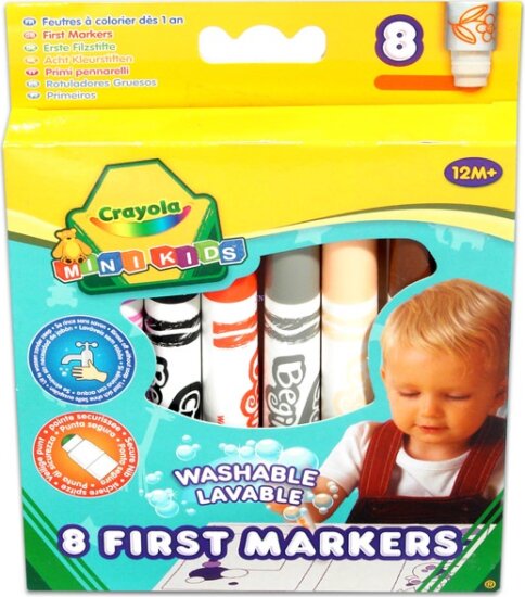 Crayola Mini Kids Gyermek filctoll készlet - Vegyes színek (8db)