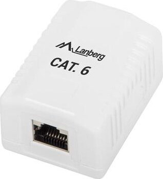 Lanberg FTP RJ45 CAT6 Árnyékolt csatlakozó doboz - Fehér Lanberg FTP RJ45 CAT6 Árnyékolt csatlakozó doboz - Fehér