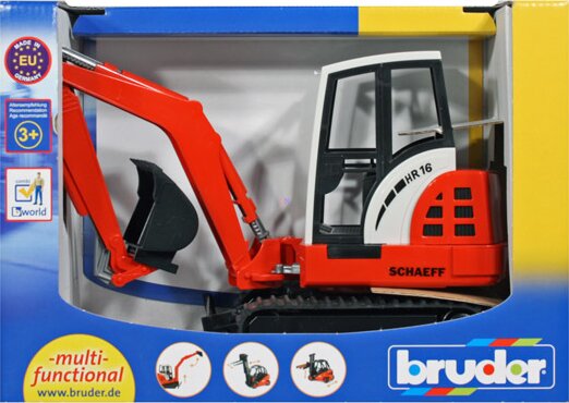 Bruder Schaeff HR16 lánctalpas markológép (25 cm) - Narancssárga/Fehér