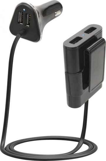 Somogyi SA 060 4xUSB Hálózati/Autós Gyorstöltő (4 x 5 V / 2,4 A)