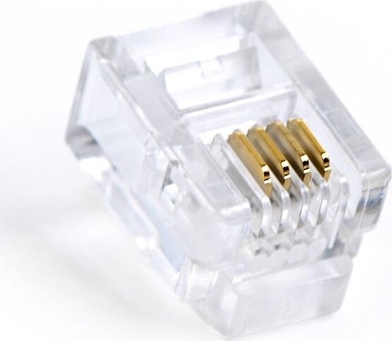 Gembird Moduláris telefon csatlakozódugó - Átlátszó (100 db)