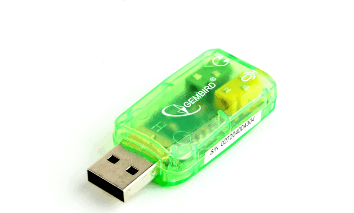 Gembird SC-USB-01 Virtus USB Hangkártya - Zöld