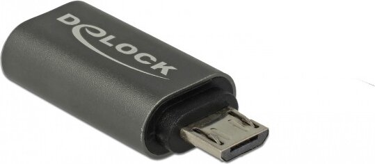 Delock 65927 USB-C anya - USB Micro B apa adapter - Fekete Delock 65927 USB-C anya - USB Micro B apa adapter - Fekete