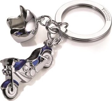 Troika Kulcstartó 2 charm dísszel SWAROVSKI® kristályokkal - Cruiser motor