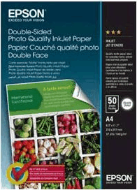 Epson C13S400059 A4 Fotó minőségű kétoldalas tintasugaras nyomtatópapír (50 lap/csomag)